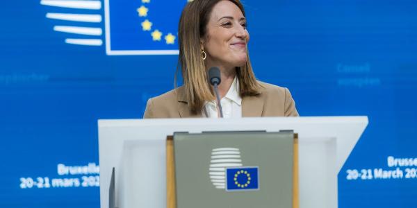 La presidenta del Parlamento Europeo, Roberta Metsola | Foto de la UE/ Daina Le Lardic