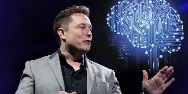 Elon Musk en la presentación del nuevo chip