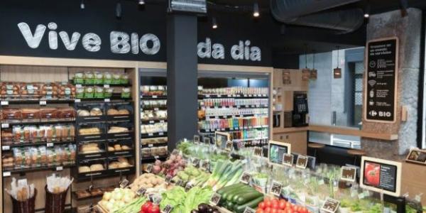 Imagen del interior de una tienda Carrefour Bio en España Foto: Cedida por la compañía.