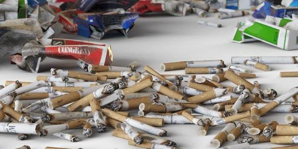 La basura plástica que causan las colillas de cigarrillos