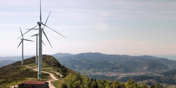 Un parque eólico situado en España