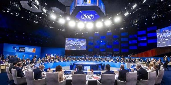 Vista general de la segunda jornada de la Cumbre de la OTAN