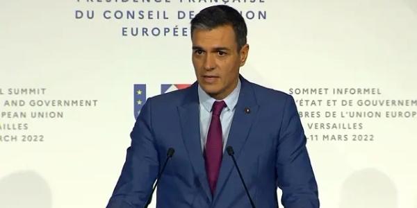 El presidente del Gobierno hablando sobre Palestina y su reconocimiento como Estado