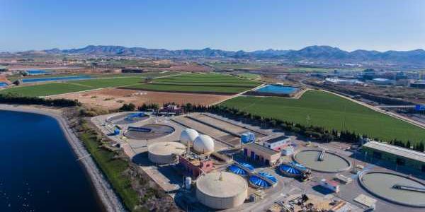 Depuradora de Murcia que crea agua reutilizada para agricultura