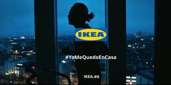 Imagen de la campaña de ikea donde agradecen que te quedes en casa/Ikea