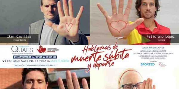 Iker Casillas cuenta su experiencia en el quinto Congreso Nacional contra la muerte súbita