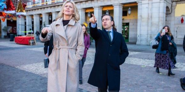 Þorgerður Katrín Gunnarsdóttir y José Manuel Albares este lunes en Madrid