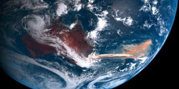 Incendios forestales Australianos vista por satélite