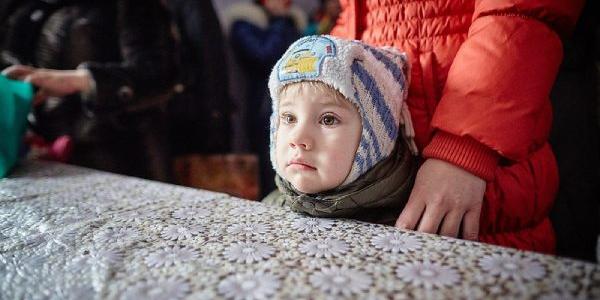 Niño en la guerra de Ucrania