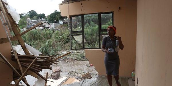 Destrozos causados por las inundaciones en Sudáfrica