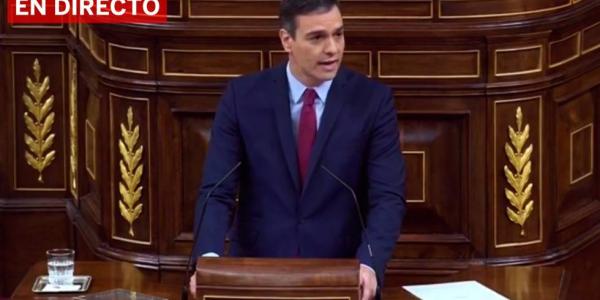 Sesión de investidura en directo.