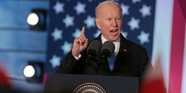 Joe Biden durante un discurso oficial