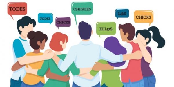 Infografía sobre el uso del lenguaje inclusivo / Rodolfo Paniagua para el diario El Litoral
