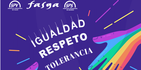Cartel celebración Día Internacional del Orgullo LGTBI / FASGA