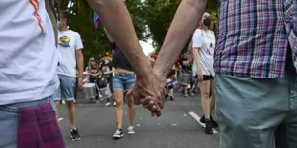 Colectivo LGTBI+ en la marcha del Orgullo