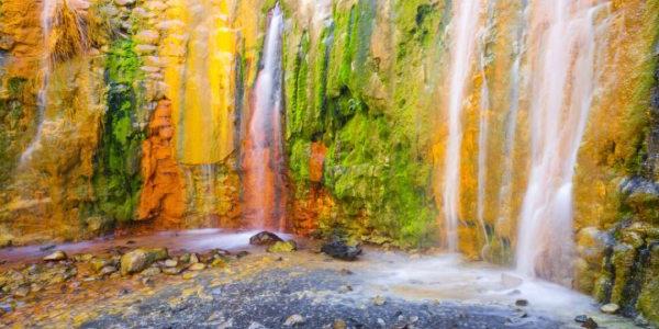 Cascada de colores, Caldera de Taburiente, manantiales de La Palma