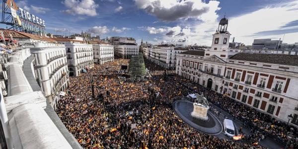 Manifestación contra la amnistía del PSOE