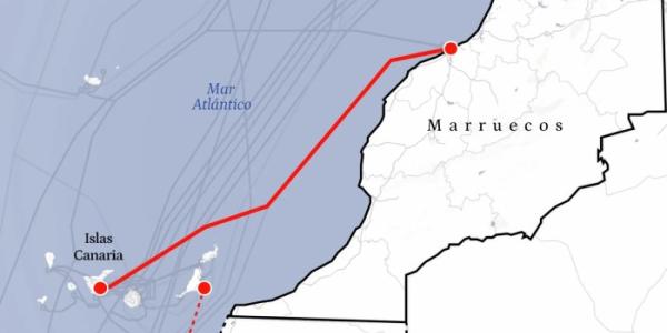 cable submarino de Marruecos hasta Canarias al margen de la UE 