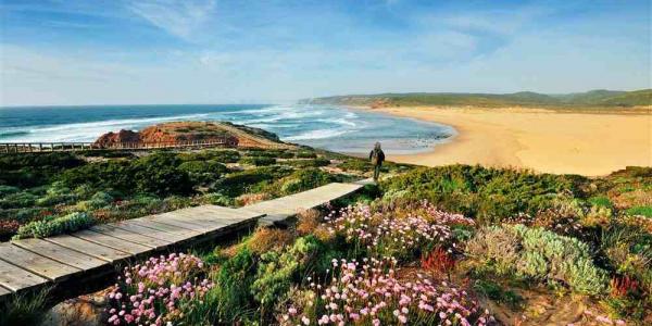 Playa en primavera