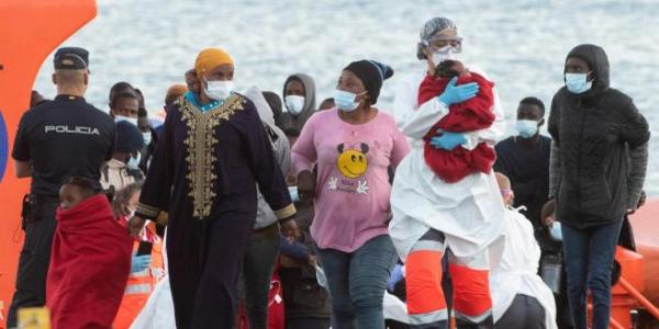 Un grupo de 56 inmigrantes subsaharianos llegan a Fuerteventura