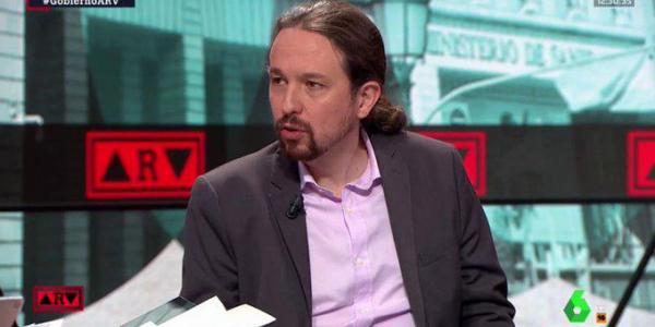 Pablo Iglesias hoy durante la entrevista | Foto: Al Rojo Vivo