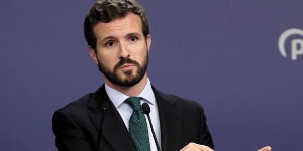 El presidente del PP, Pablo Casado.