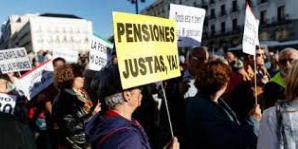 Protesta por las pensiones