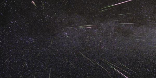 Imagen del cielo con Perseidas