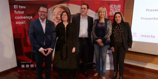 De izquierda a derecha, Antoni Galiano, Virginia Carcedo, Enric Boti, Montse Adan y Dolores García