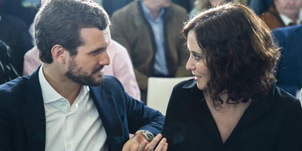 Pablo Casado e Isabel Díaz Ayuso