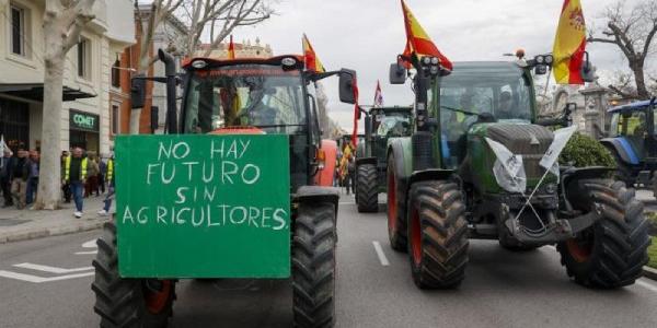 Agricultores en las manifestaciones de las semanas pasadas