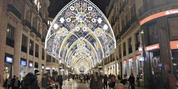 Iluminación de Calle Larios de Málaga por Navidad 