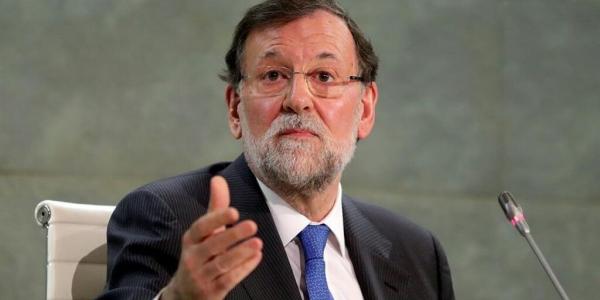 Mariano Rajoy durante la presentación de su libro. EFE