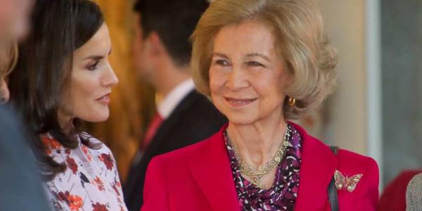 La Reina Sofía y la actual Reina Letizia
