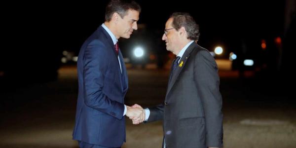 Pedro Sánchez y Quim Torra, en su última cumbre bilateral en diciembre de 2018.
