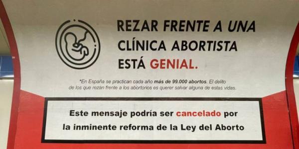 Publicidad frente a clínicas abortista