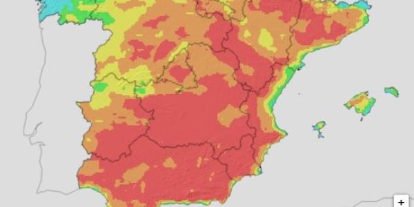 Riesgo de incendios forestales en España