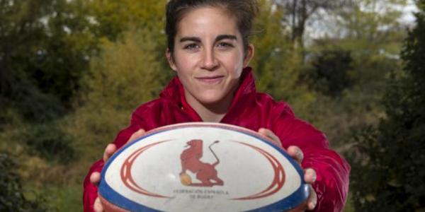 Patricia García, jugadora de la selección española de rugby