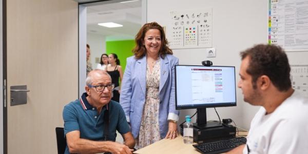 Fátima Matute, en el Centro de Salud Las Margaritas de Getafe 