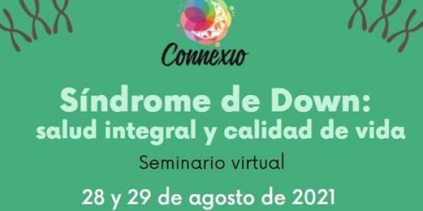 Cartel seminario sobre síndrome de Down online