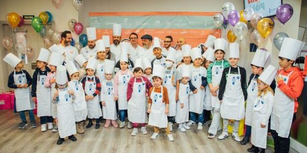Los niños enfermos que participaron en los talleres de cocina