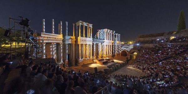 Teatro de Mérida, obra al aire libre 