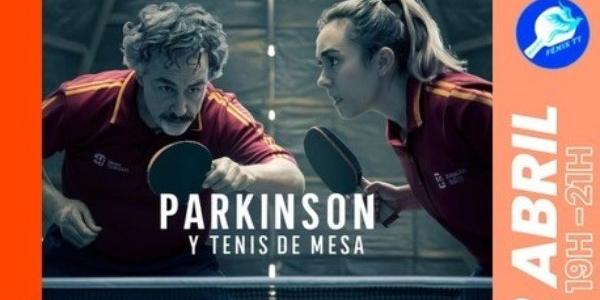 Cartel promocional del encuentro ‘Tenis de mesa y Parkinson’