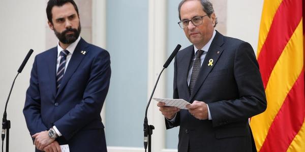 Roger Torrent inhabilita a Quim Torra como diputado. 