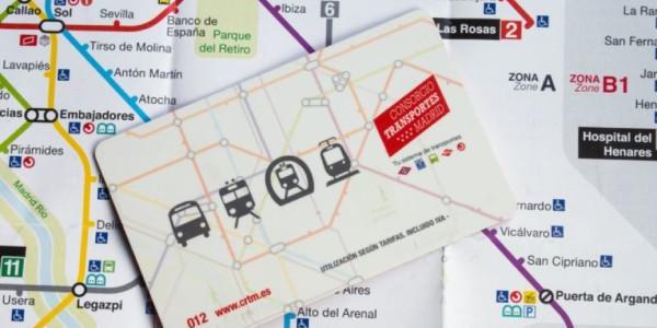 Tarjeta de transporte público madrileña