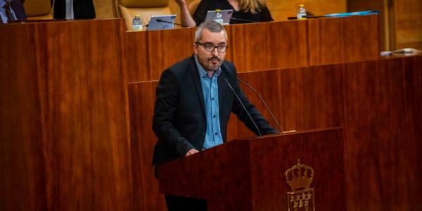 El diputado de Más Madrid y portavoz en la Comisión de Sanidad, Javier Padilla.