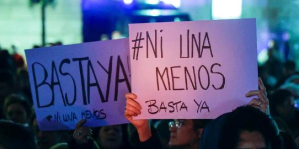 Manifestación contra la violencia machista y por los derechos de la mujer