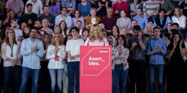 La vicepresidenta segunda Yolanda Díaz en su intervención