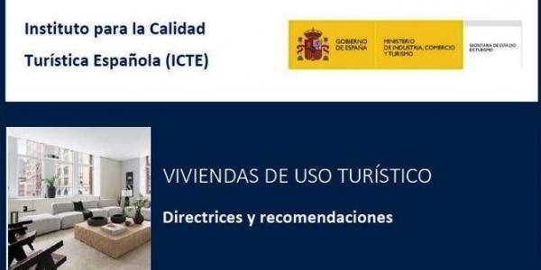 Primera página de la guía de buenas prácticas de La Moncloa para las viviendas de uso turístico