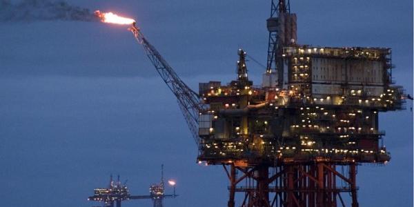 Plataforma de gas en el Mar del Norte